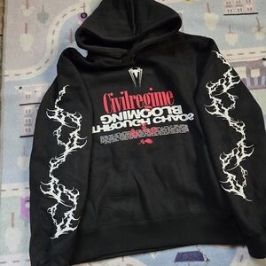 Black Graphic Hoodie